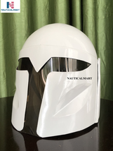 NauticalMart Steel Mandalorian Helmet Medieval Movie Armor Helmet for Halloween  - £155.58 GBP