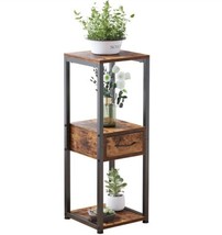  3 Tier Tall Plant Stand Indoor, 36 Inch Corner Plant Holder with Drawer  Metal  - £25.91 GBP