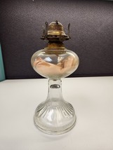 Vintage Scovill MFG Co Queen Anne No 2 Clear Glass Oil Lamp (no chimney) - $14.24