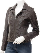 LE Women Iconic Brown Leather jacket - $139.99+