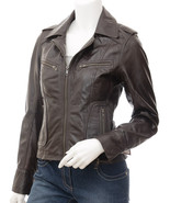LE Women Iconic Brown Leather jacket - $2,638.53 MXN+