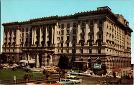 Vtg Postcard The Fairmont Hotel ~ Atop Nob Hill , San Francisco CA, Street View - £5.34 GBP