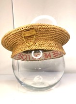 French beret for summer, crochet with paper yarn, straw summer, raffia h... - $100.00