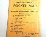 Vintage 1950&#39;s Cram&#39;s Modern Series Pocket Map Netherlands Belgium NO 341 - $16.00