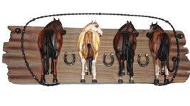 Novelty Horses Backsides Coat Hat Rack Car House Keys Holder Horseshoes ... - €60,59 EUR