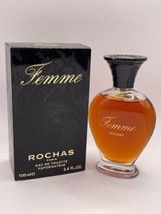 Femme Rochas Paris Eau De Toilette Natural Spray 3.4 Fl Oz *Vintage Version* - £52.70 GBP