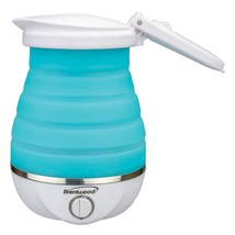 Brentwood Dual Voltage 3.3 Cup Collapsible Travel Kettle in Blue - £61.27 GBP