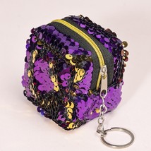 Amiqi Women bag Reflective Sequined Coin Wallet Zipper Bag Zipper Mini Case Pouc - £19.37 GBP