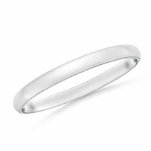 ANGARA Standard Comfort Fit Sleek Wedding Band in 14K Solid Gold - £258.27 GBP