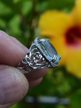 Aquamarine Ring, Size 8 , 10.9 cwt. Natural Earth Mined . Appraised for $560 US. - £237.04 GBP