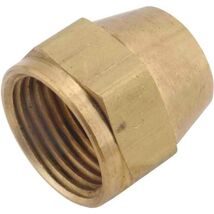 Anderson Metals 54714-04 1/4&quot; Short Flare Nut (10 Pack), Brass - $22.94 CAD