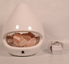 PureGlow Crystal Himalayan Salt Rock &amp; Ultrasonic Oil Diffuser - £27.69 GBP