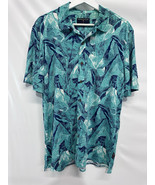 Margaritaville NEW Casual  Tropical Hawaiian Vacation Camp Shirt Turquoi... - $29.80 CAD