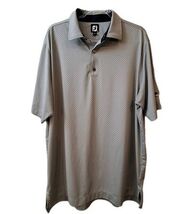 FootJoy FJ Golf Polo Shadow Wood Mens Sz XL Grey With Navy Dots &amp; Inside... - €17,91 EUR