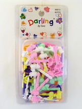 TARA GIRLS BOW HAIR BARRETTES - ASSORTED COLORS - 66 PCS.  (88812) - $7.99