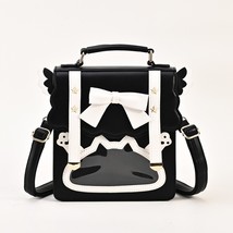 Cute Bow Backpack for Young Girls Kawaii Transparent Jk Uniform School Bag Lolit - £46.98 GBP