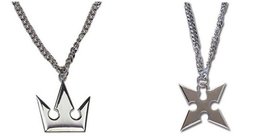 ZYHCOS Silver Crown and Cross Necklaces 2 Pcs Set (one Size) - £7.93 GBP