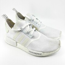 Authenticity Guarantee 
Adidas NMD R1 PK Japan Triple White Mens Size 9 Runni... - £78.18 GBP