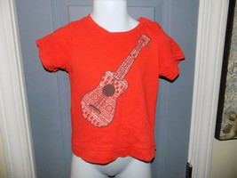 Tucker + Tate Orange Guitar Ss Shirt Size 24 Months Infants Euc - £14.82 GBP