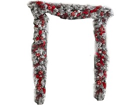 Front Door Christmas Wreath Holiday Trim Exterior Outdoor Home Decoration - £24.08 GBP