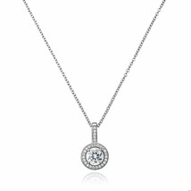 Authentic Crislu Round CZ Micro Pave Pendant - £83.21 GBP