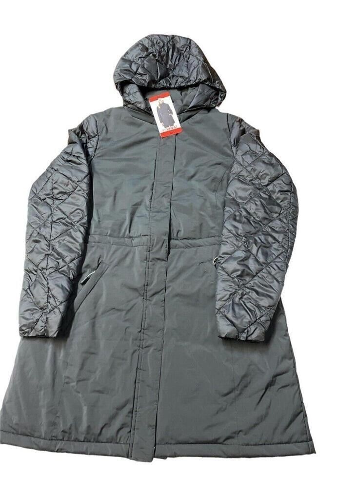 32 DEGREES Heat Women&#39;s Puffer Hoodie Jacket, BLACK, Medium - $35.64