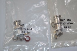 Lot of 2 AMP Inc Female BNC Field Service Cable Connector Part# 1-221265-1 - $22.64