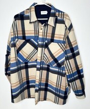 TopMan Plaid Jacket Coat XL  - £38.94 GBP