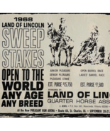 1968 Land Of Lincoln Quarter Horse Show Advertisement Illinois Arena Fai... - $462.01 MXN