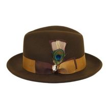 Bruno Capelo Hat Australian Wool Crushable Fedora Manhattan MA502 Brown image 4