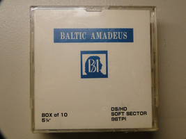 Vintage Baltic Amadeus 10 x New 5.25&quot; Floppy Disks Diskettes DS HD - New... - $50.53