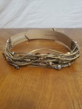 Ginnie Johansen Belt Multistrand Bronze Gold Rope Beads Adjustable Boho ... - €13,66 EUR