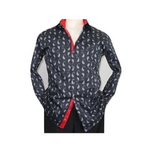 Men Shirt J.Valintin Turkey Usa Egyption Cotton Axxess Style 4S96-03 Black image 10