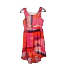 Bonnie Jean Sheer Overlay High Low Hem Multicolored Plaid Spring Dress Girls 14 - $13.85