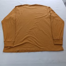George Crewneck Men's Long Sleeve Yellow Cotton T-Shirt Size L (42-44) image 11