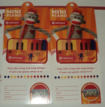 2 Brand New in package &quot;MINI PIANO Sock Monkey&quot; TARGET GIFT cards - $19.99