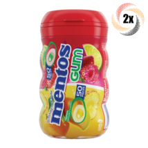 2x Bottles Mentos Pure Fresh Tropical Fruit Lime Chewing Gum | 50 Pieces Each - £12.58 GBP