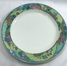 Noritake Impromptu COUNTRY FENCES 7920 Dinner Plate 10 3/4&quot; Farm Country - £10.05 GBP