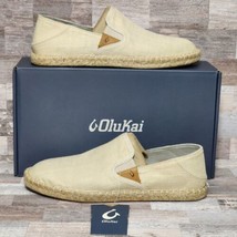 OluKai Shoes Womens 9 Kaula Paa Kapa Casual Slip On Espadille Loafer Flats Brown - £54.48 GBP