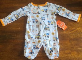 Wonder Nation ~ One (1) Piece Sleeper ~ Truck Pattern ~ Newborn ~ Zip Closure - £11.70 GBP