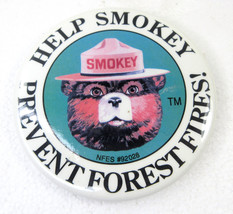 Large Help Smokey Prevent Wildfires 3&quot; Pin Button Vintage Forest Service... - £7.70 GBP