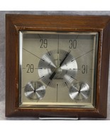 Sears Tradition Weather Station Instrument Mid Century Barometer Tempera... - $498.90 MXN