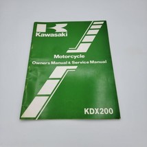 1982 KAWASAKI KDX200 OWNER`S MANUAL &amp; SERVICE MANUAL / KDX 200-A1 /99920... - £11.68 GBP