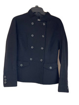 Kenar Womens Blazer Size S Black Wool Double Breasted Jackets - £17.22 GBP