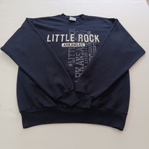 Hanes ComfortBlend Little Rock Arkansas Men&#39;s Blue Sweater Adult Size M(... - $13.83