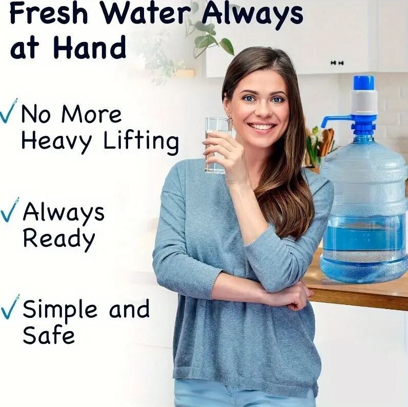 Manual Water Pump Dispenser for 5-6 Gallon Barrel Hand Press Drinking Item image 3
