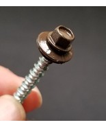 500 #10 X 1 1/2 Roofing Screws. Brown, Zinc Coated. - $36.52
