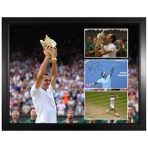 Roger Federer Tennis Champion Custom Framed Signed Autograph Photo COA - £233.26 GBP
