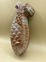 Red Clay 12” Fish Shaped Mold Stoneware Baker Wall Hanging Decor - £19.73 GBP