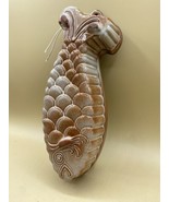 Red Clay 12” Fish Shaped Mold Stoneware Baker Wall Hanging Decor - $22.27